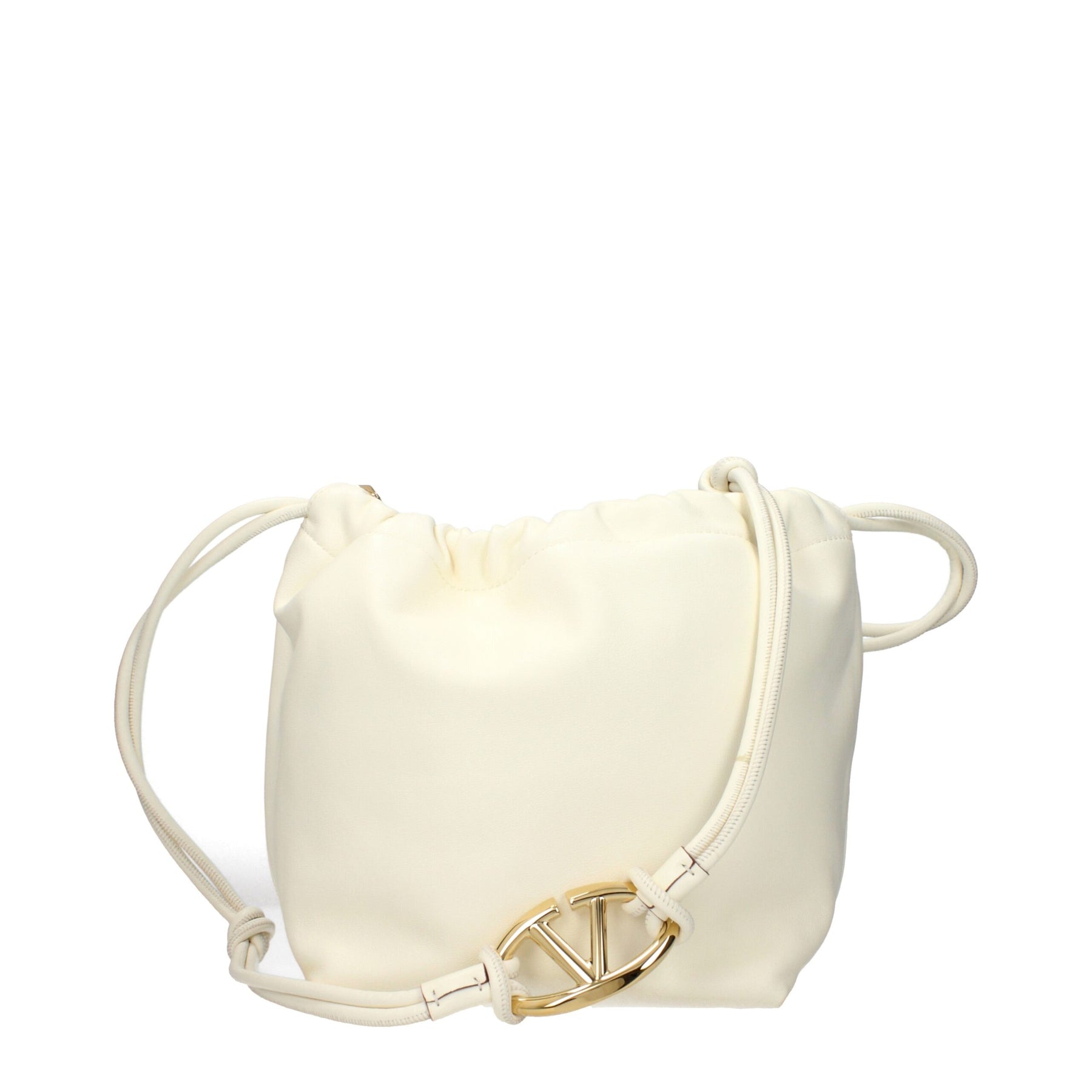 Valentino Garavani Beige Leather Shoulder Bag | Regal Royce