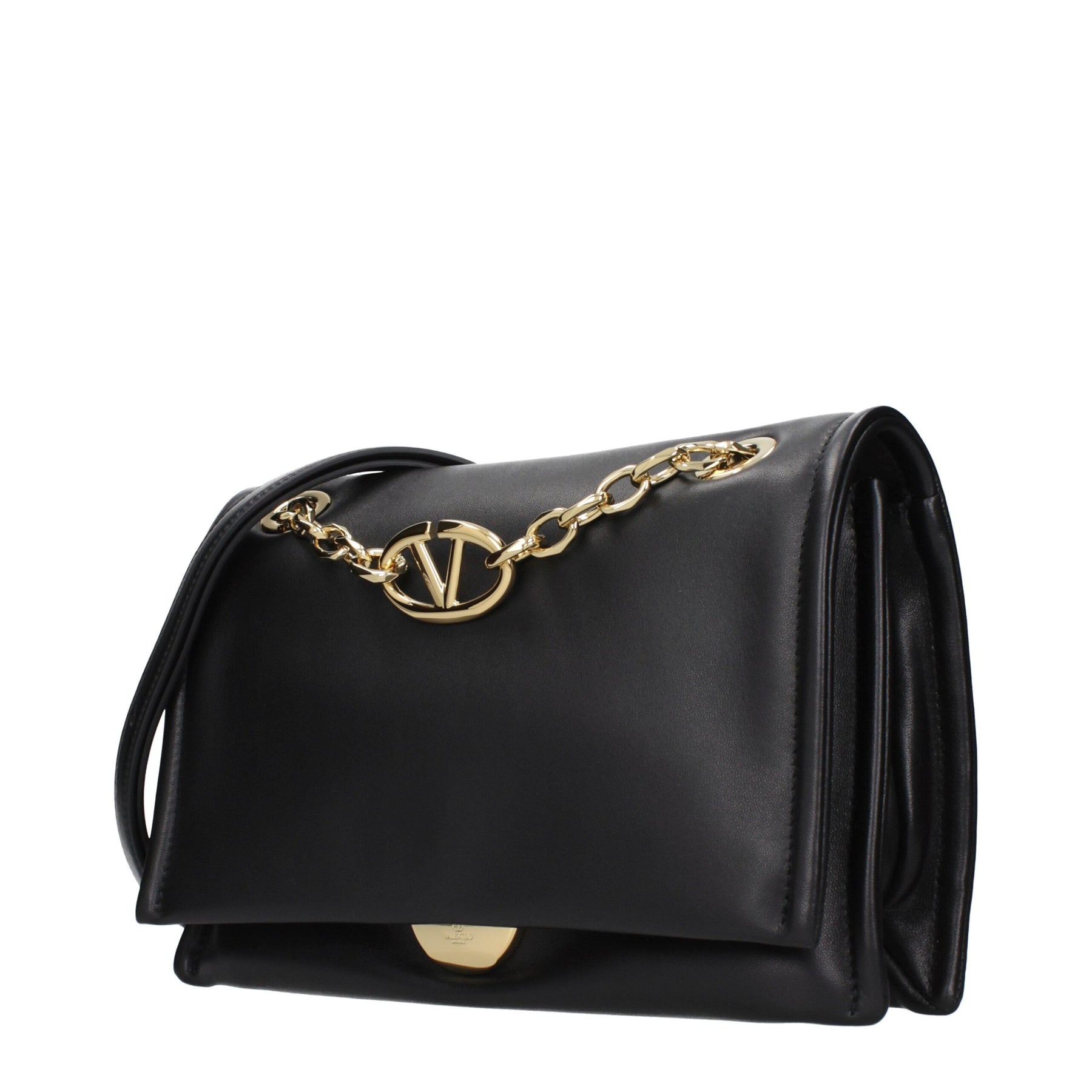 Valentino Garavani Black Leather Crossbody Bag | Regal Royce