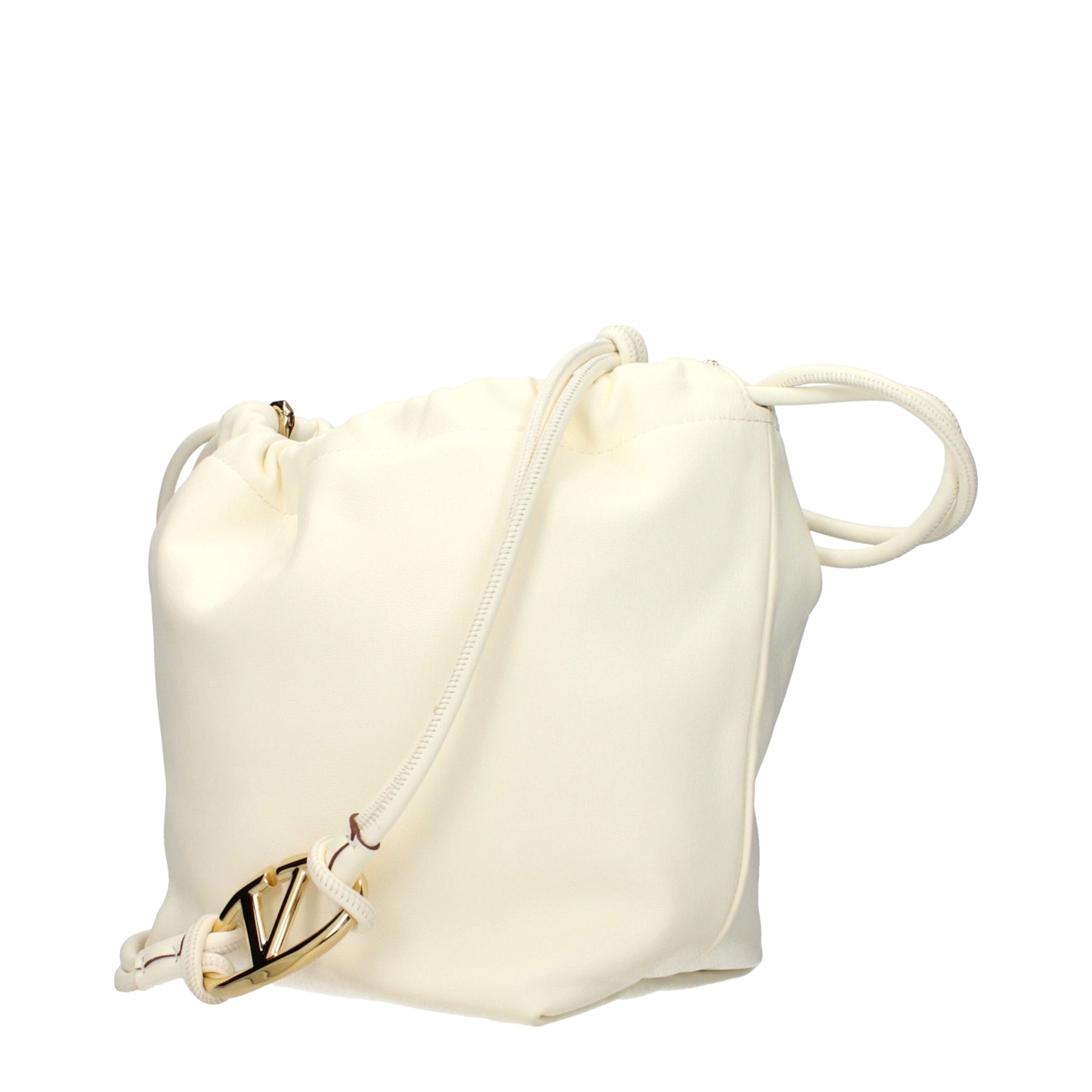 Valentino Garavani Beige Leather Shoulder Bag | Regal Royce