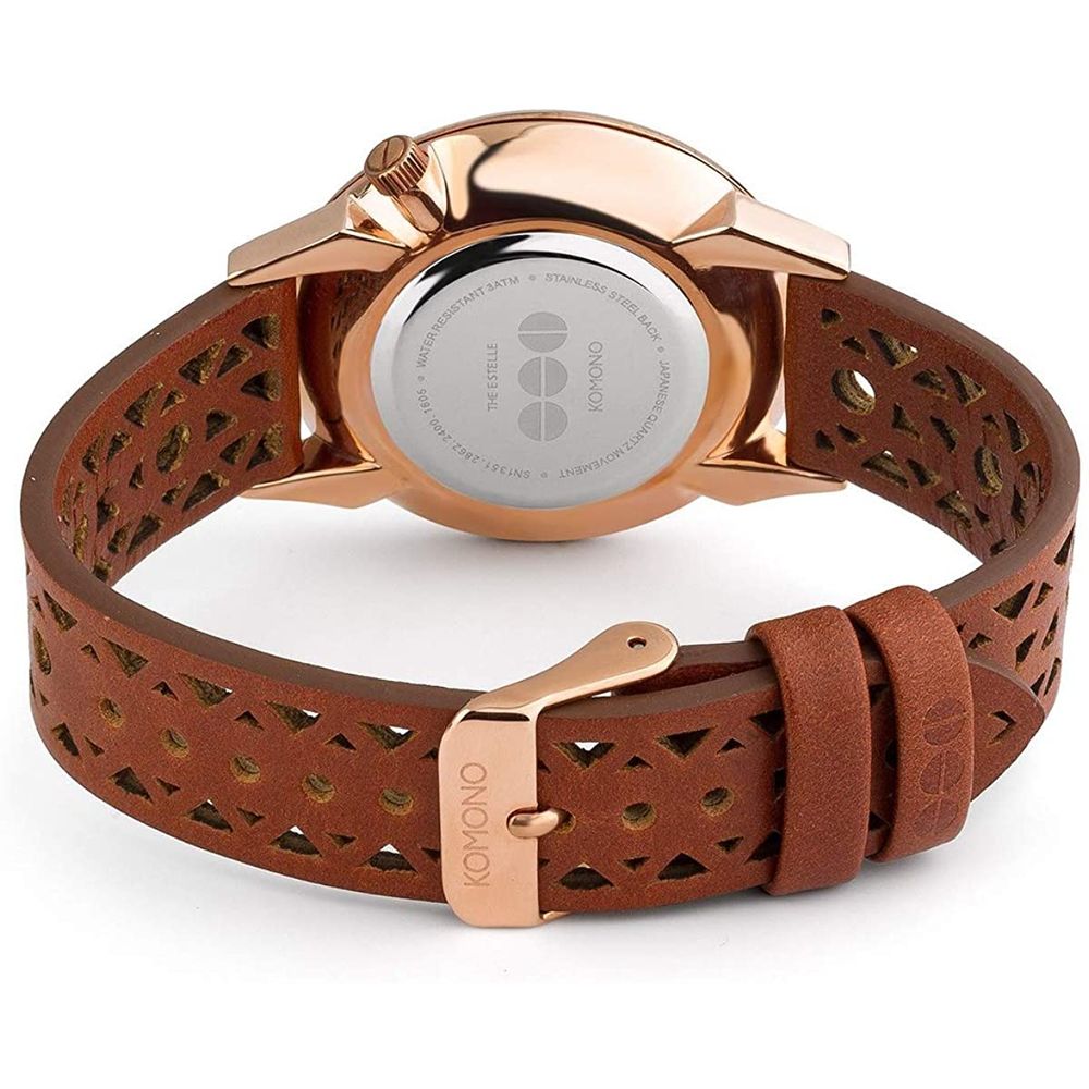 Komono Brown Leather Dress Watch | Regal Royce