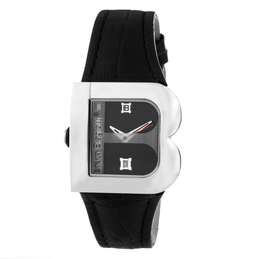 Laura Biagiotti Black Leather Dress Watch | Regal Royce