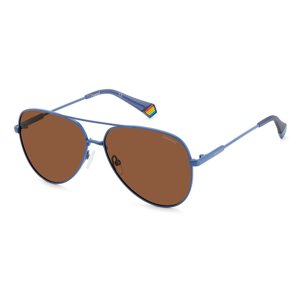 Polaroid Blue Stainless Steel Sunglasses | Regal Royce