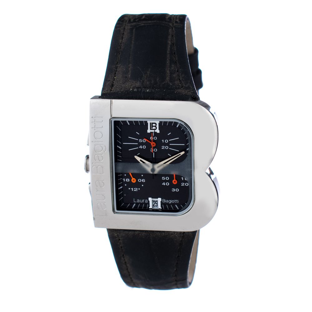 Laura Biagiotti Black Leather Dress Watch | Regal Royce