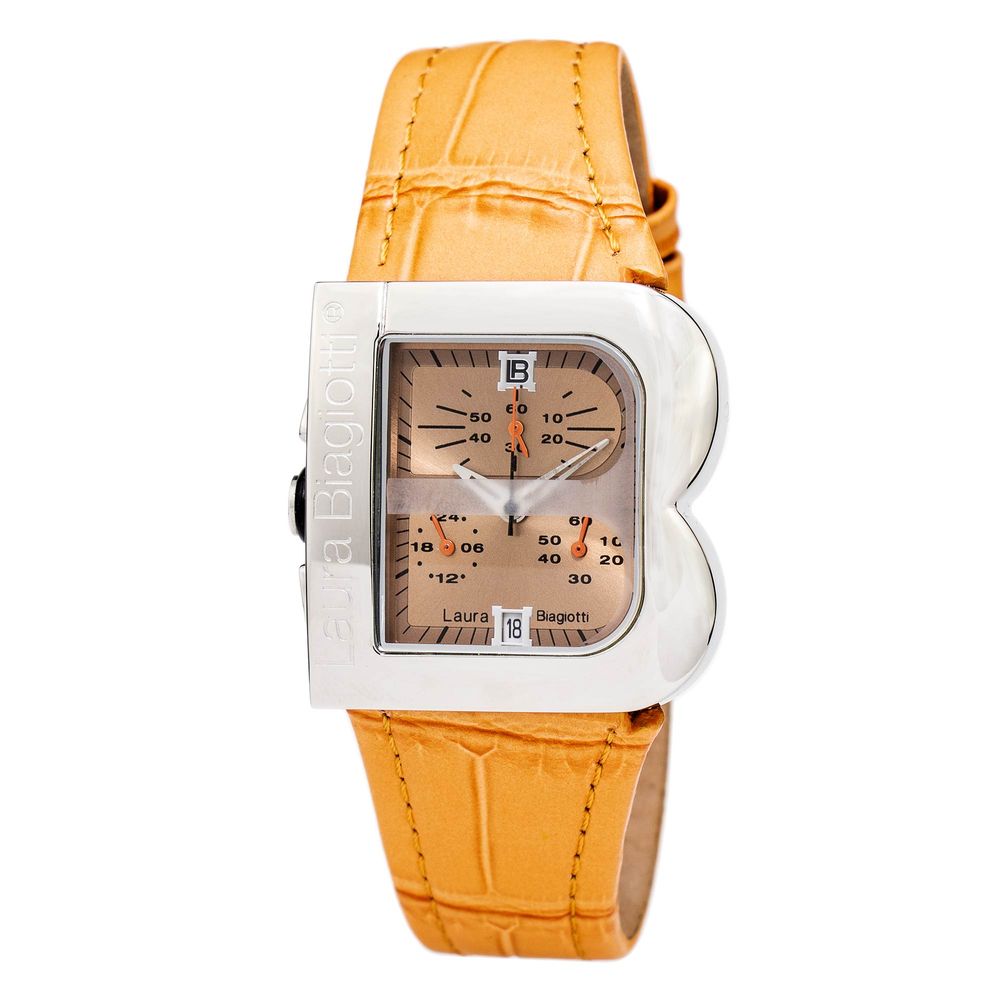 Laura Biagiotti Orange Leather Dress Watch | Regal Royce