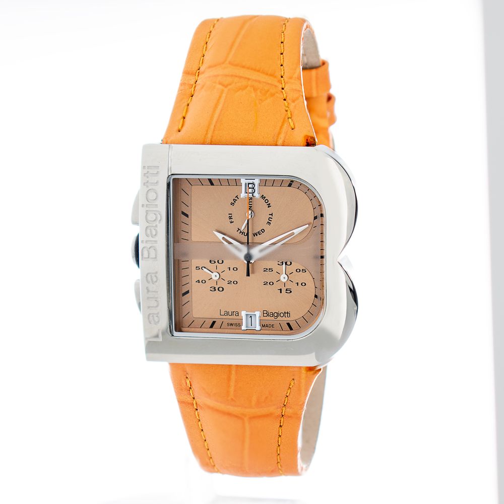 Laura Biagiotti Orange Leather Dress Watch | Regal Royce