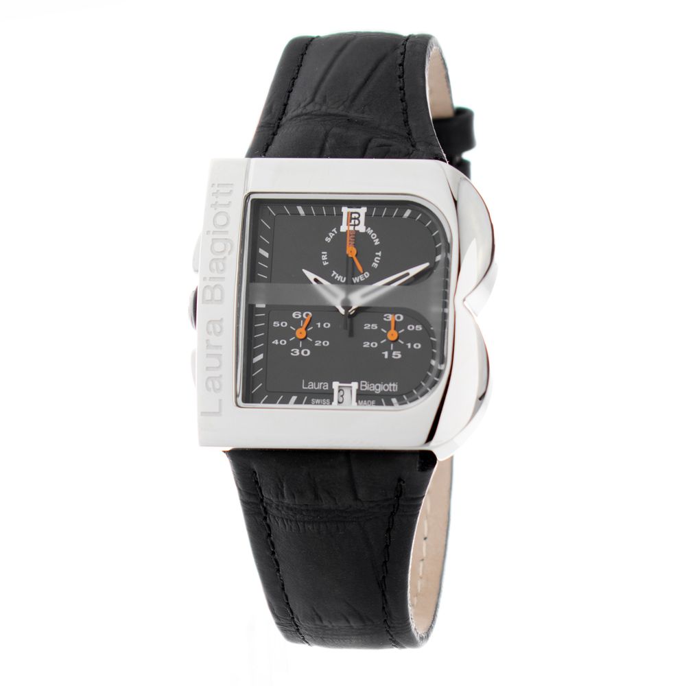 Laura Biagiotti Black Leather Dress Watch | Regal Royce