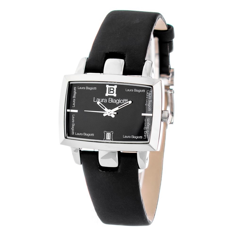 Laura Biagiotti Black Leather Dress Watch | Regal Royce