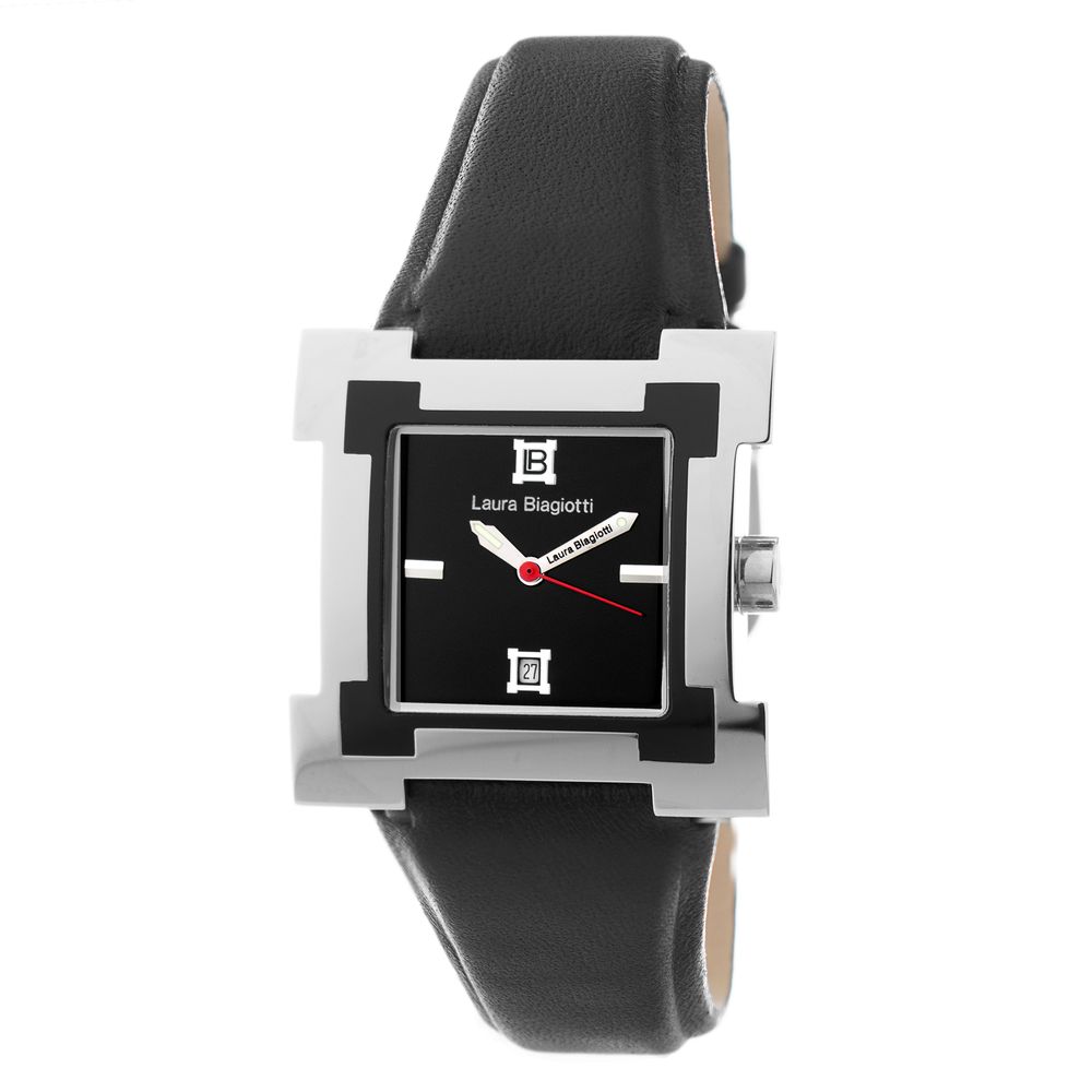 Laura Biagiotti Black Leather Dress Watch | Regal Royce