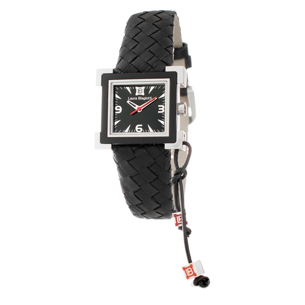 Laura Biagiotti Black Leather Dress Watch | Regal Royce