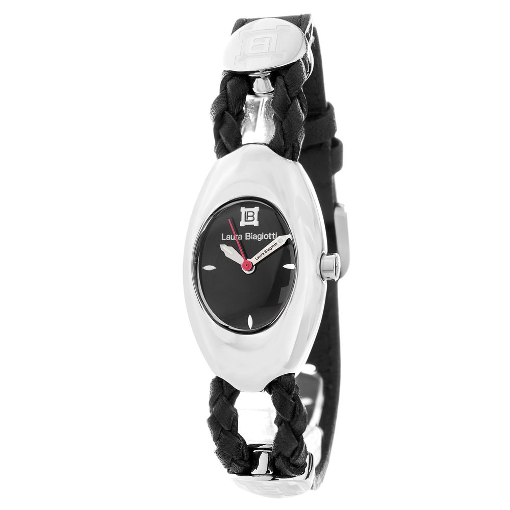 Laura Biagiotti Black Leather Dress Watch | Regal Royce