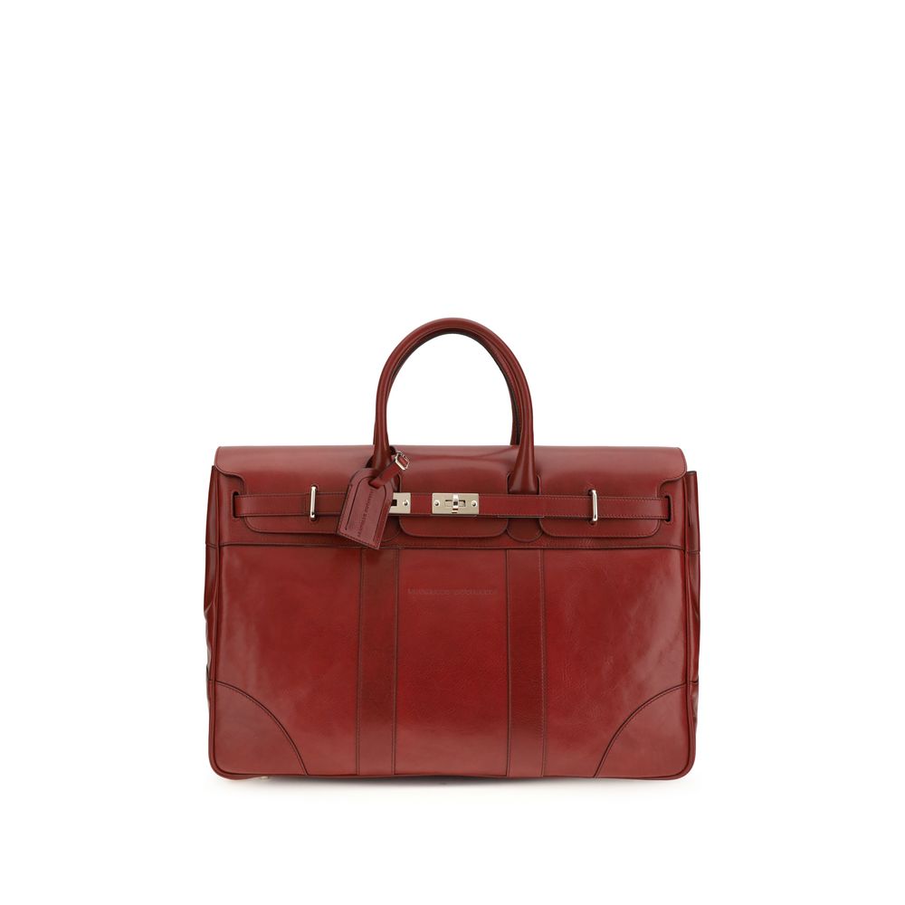 Brunello Cucinelli Bordeaux Calf Leather Bos Taurus Luggage And Travel | Regal Royce