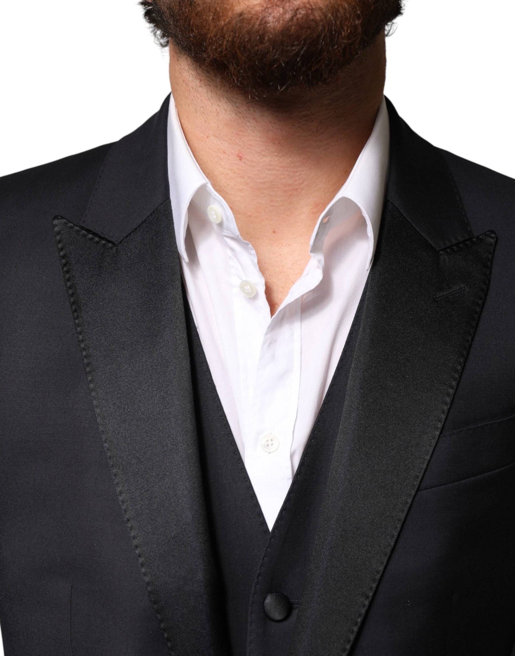 Dolce & Gabbana Blue Wool Single Breasted 3 Piece Men Suit | Regal Royce