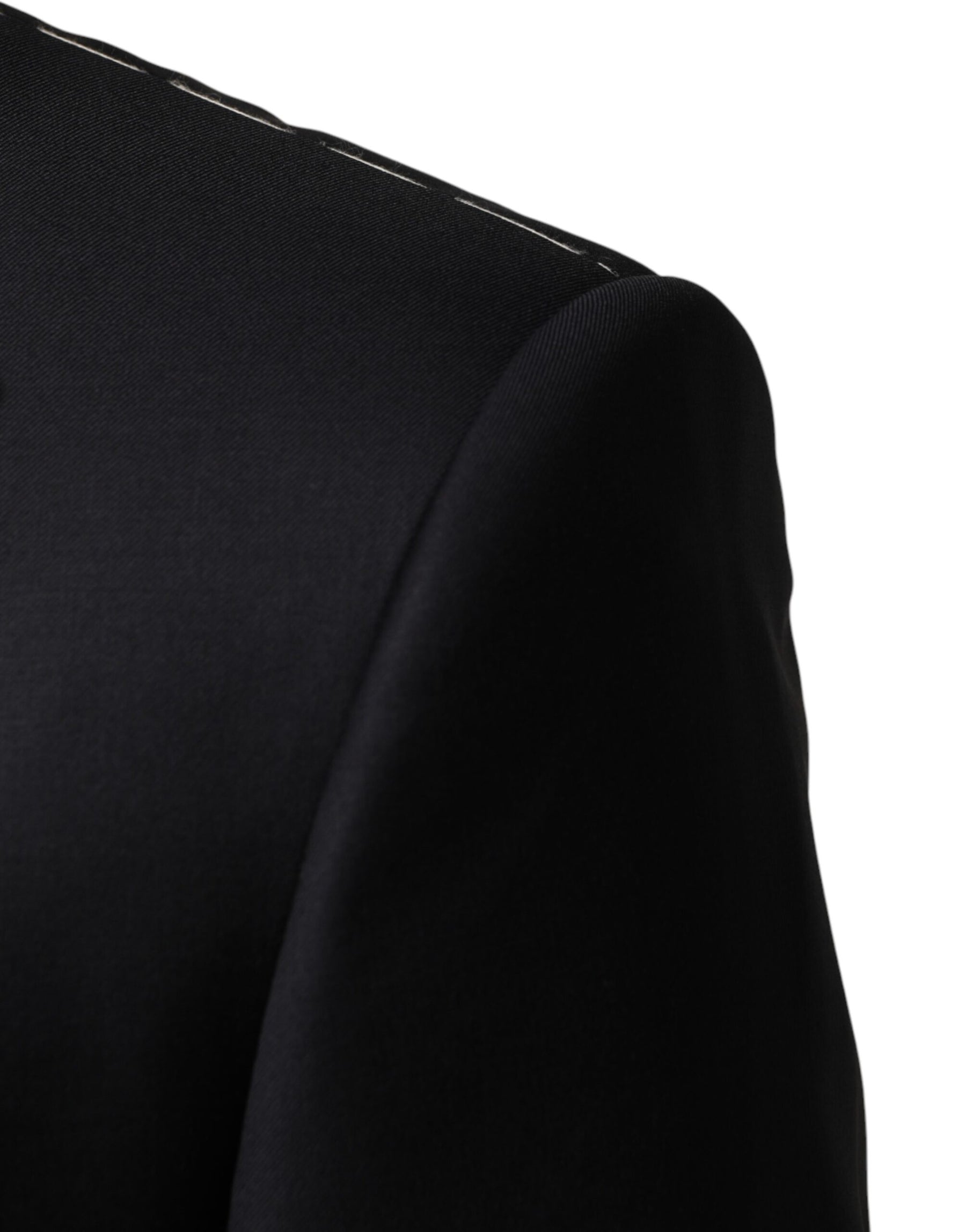 Dolce & Gabbana Blue Wool Single Breasted 3 Piece Men Suit | Regal Royce