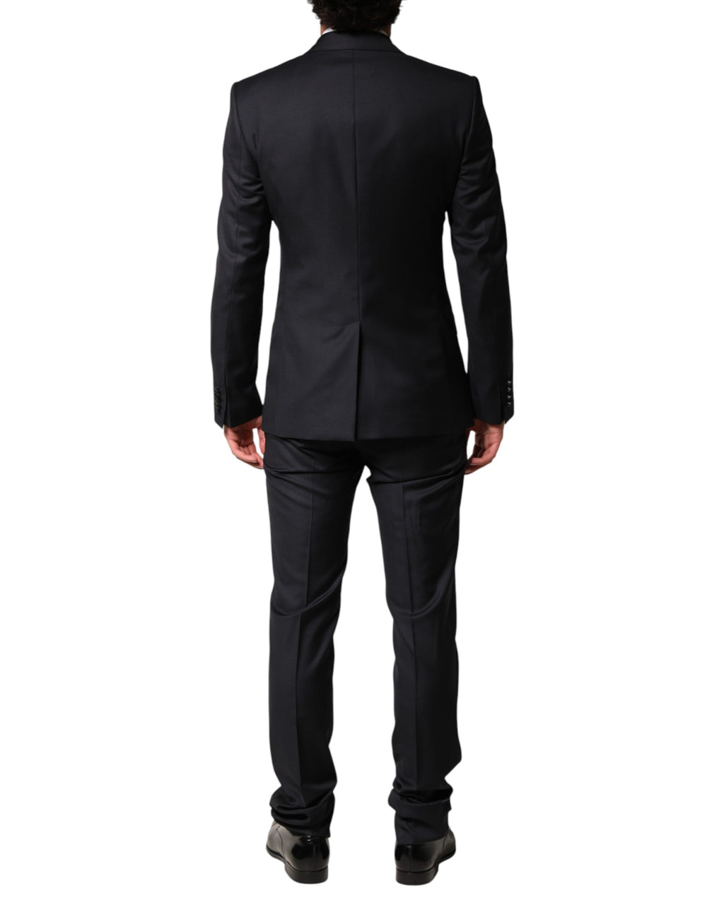 Dolce & Gabbana Black Wool Single Breasted 3 Piece Men Suit
