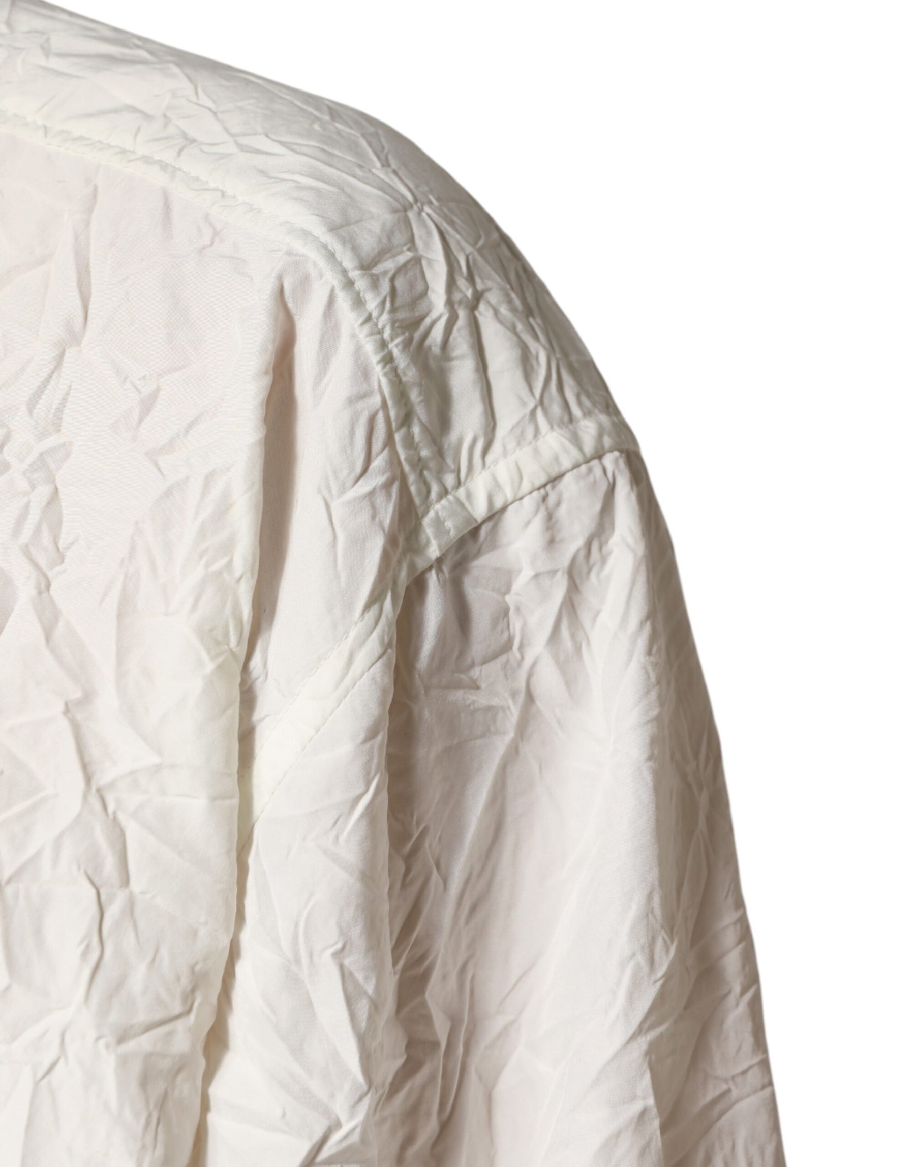 Dolce & Gabbana White Cotton Men Long Sleeves Men Shirt | Regal Royce