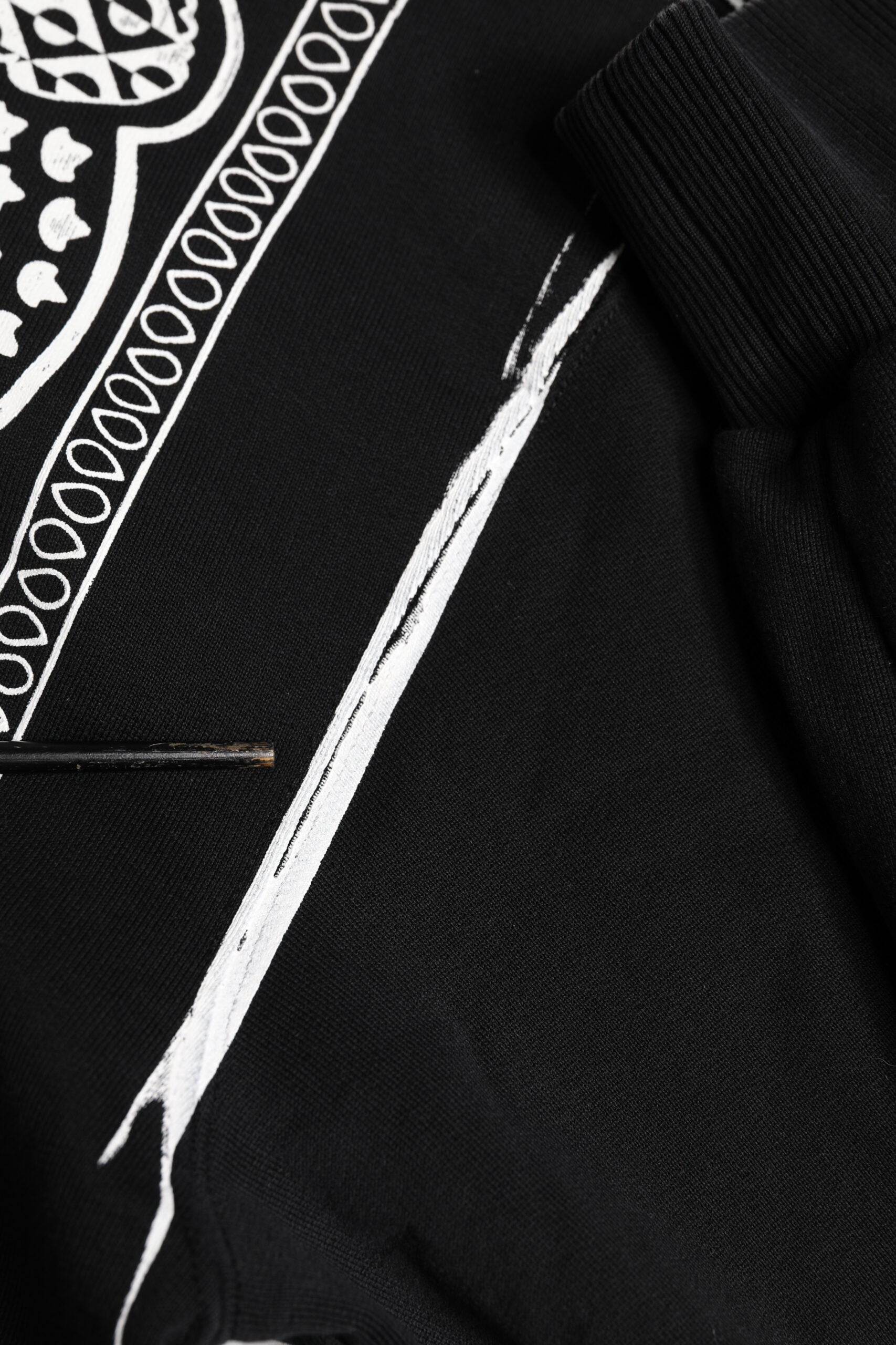 Dolce & Gabbana Black Bandana Hooded Men Sweatshirt Sweater | Regal Royce