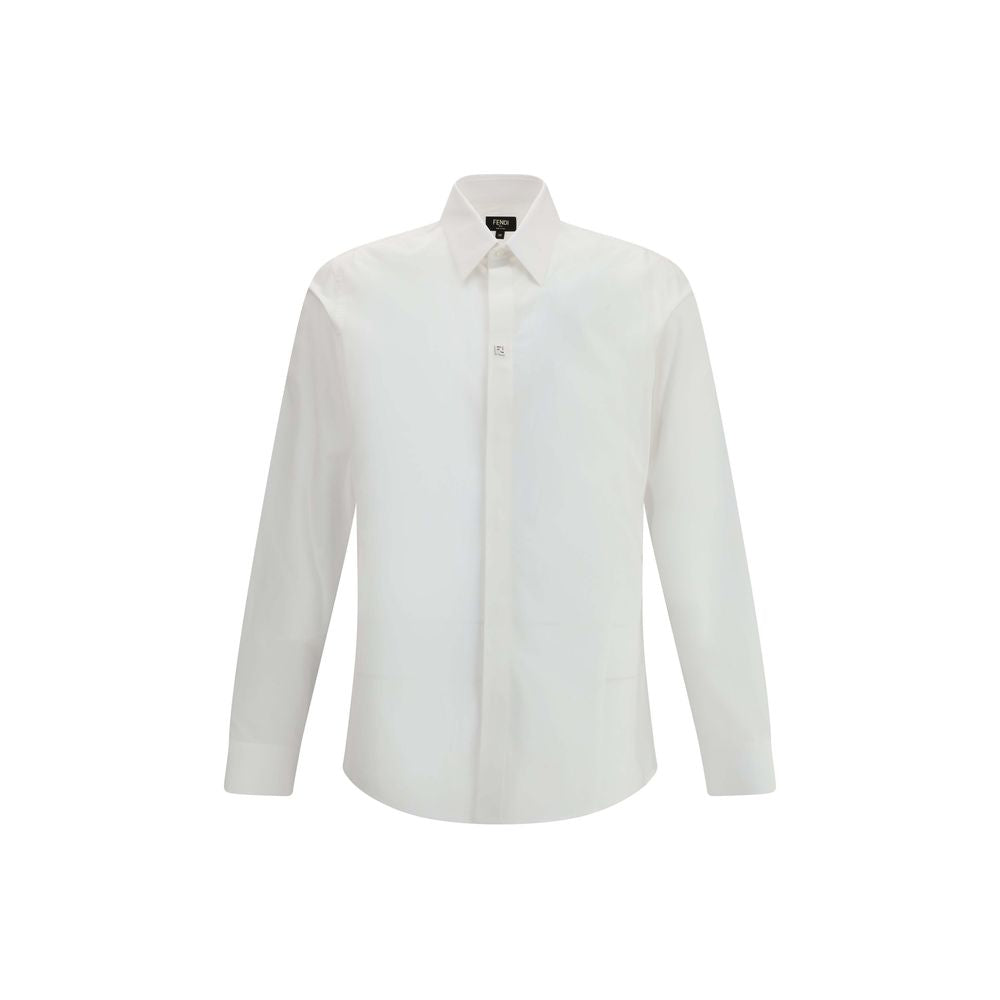 Fendi White Cotton Dress Shirt | Regal Royce