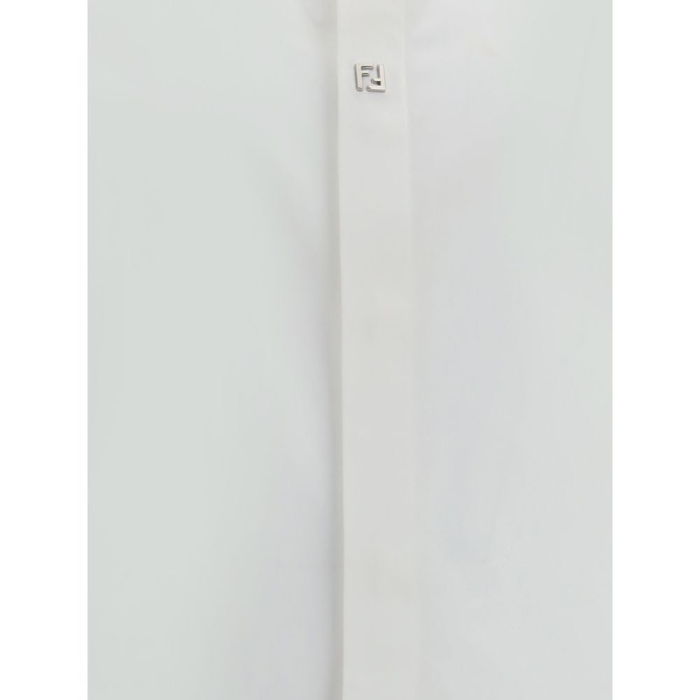 Fendi White Cotton Dress Shirt | Regal Royce