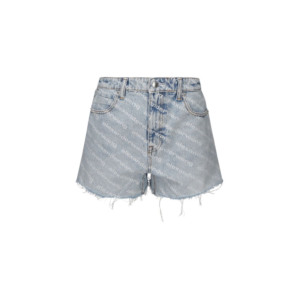 Alexander Wang Blue Cotton Bermuda Shorts | Regal Royce