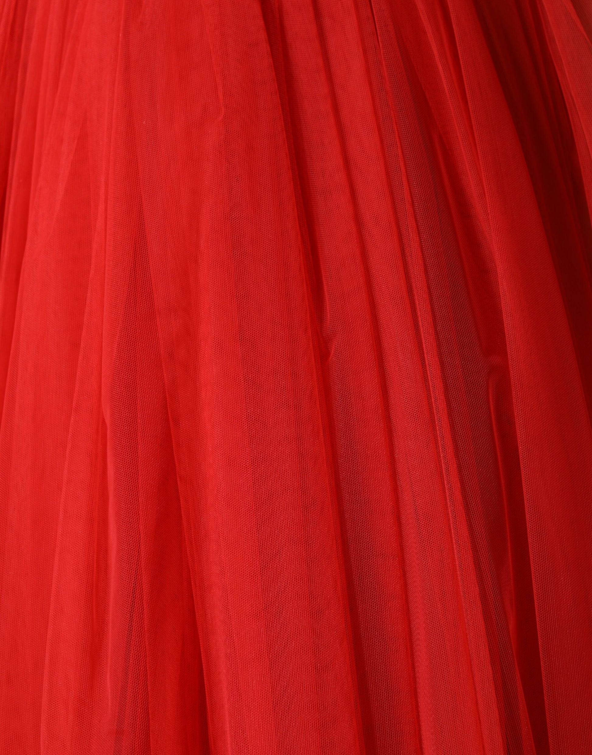 Dolce & Gabbana Red Floral Off Shoulder A-line Gown Dress | Regal Royce