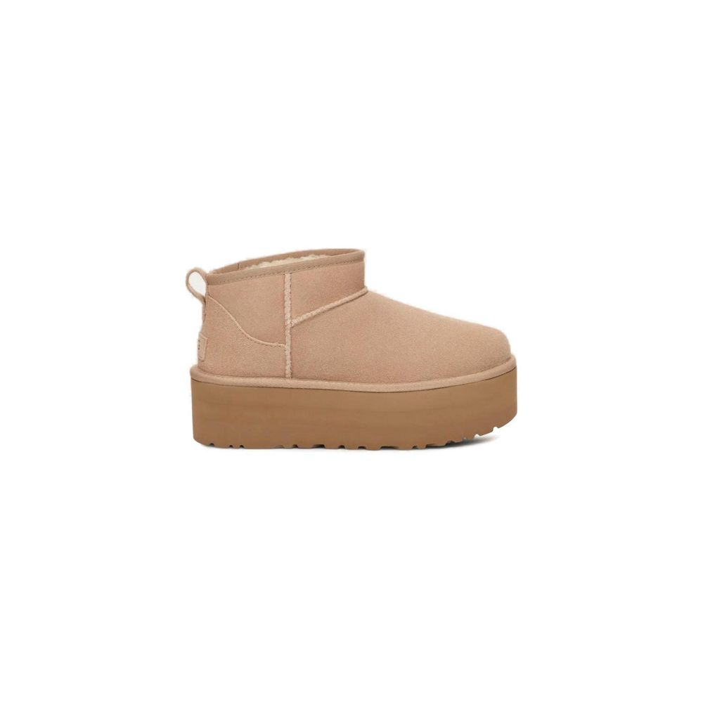 UGG Beige Suede Leather Ankle Boots | Regal Royce