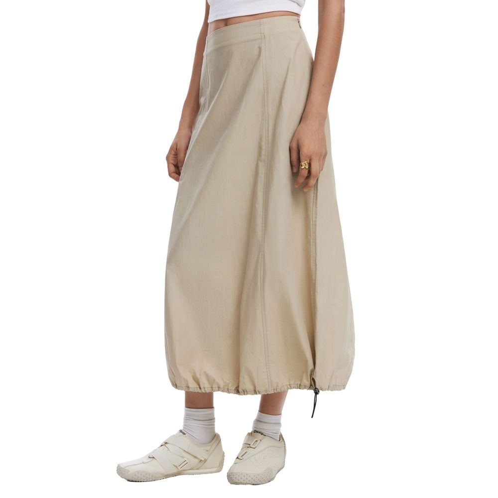 Desigual Beige Cotton Long Skirt | Regal Royce