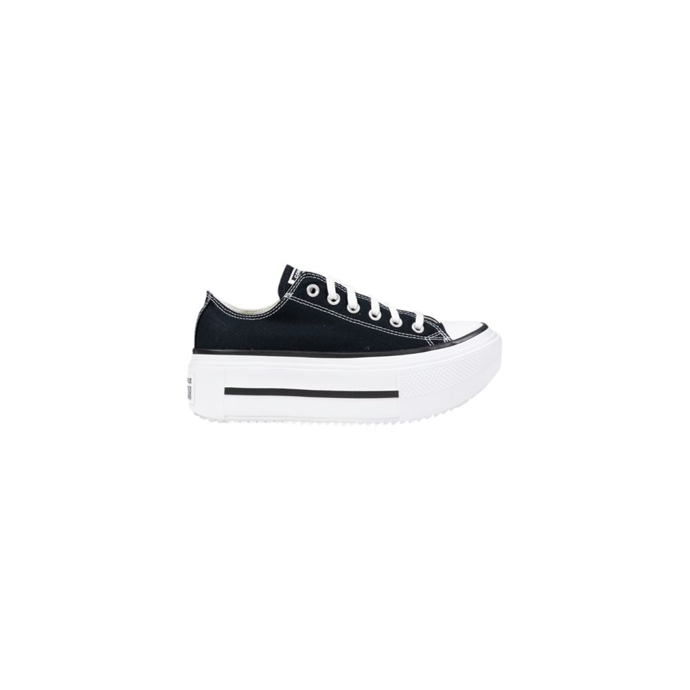 Converse Black And White Fabric Platform Sneakers | Regal Royce