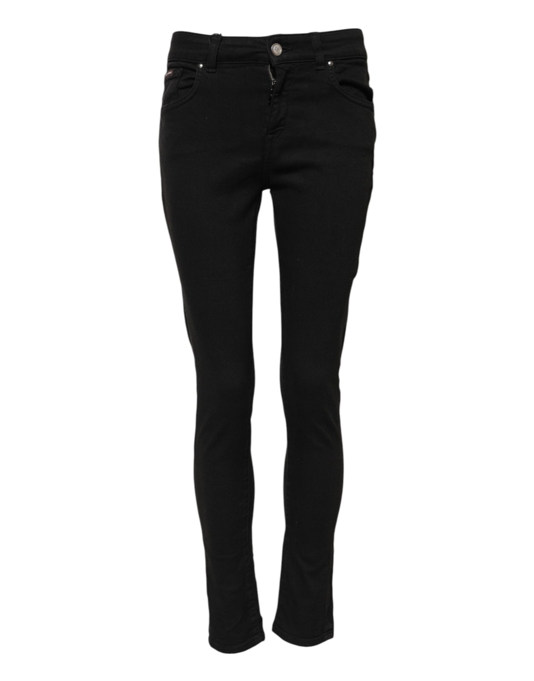 Dolce & Gabbana Black Cotton Casual Skinny Denim Jeans | Regal Royce