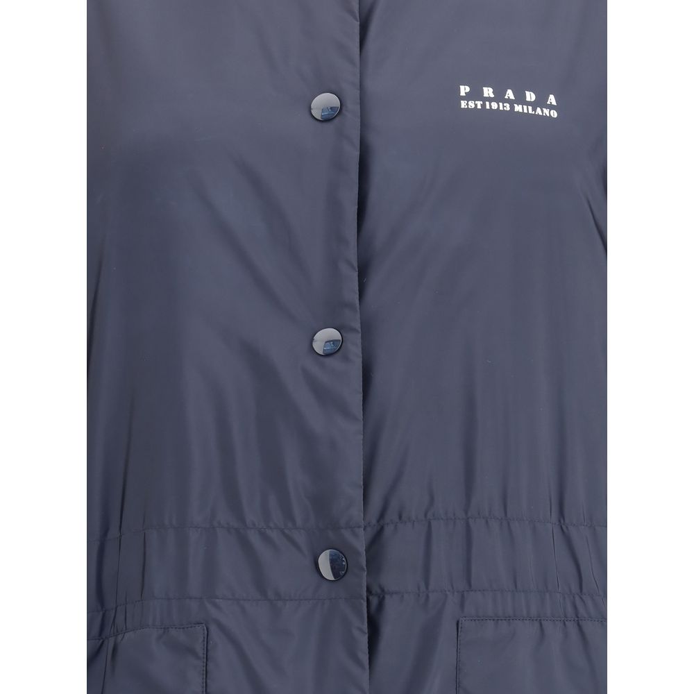 Prada Blue Recycled Polyamide Clothing | Regal Royce