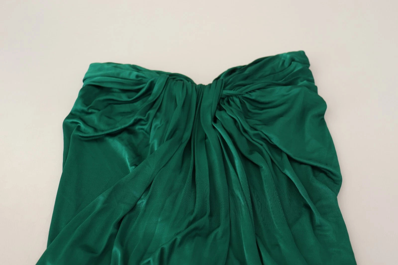 Dolce & Gabbana Dark Green High Waist Midi Skirt Pencil Cut Pleated | Regal Royce