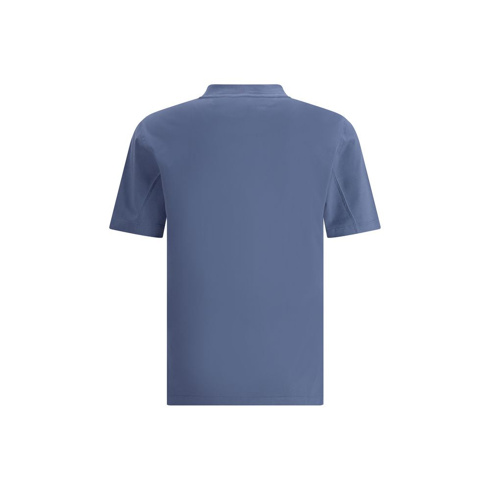 Brunello Cucinelli Blue Cotton T-Shirt | Regal Royce
