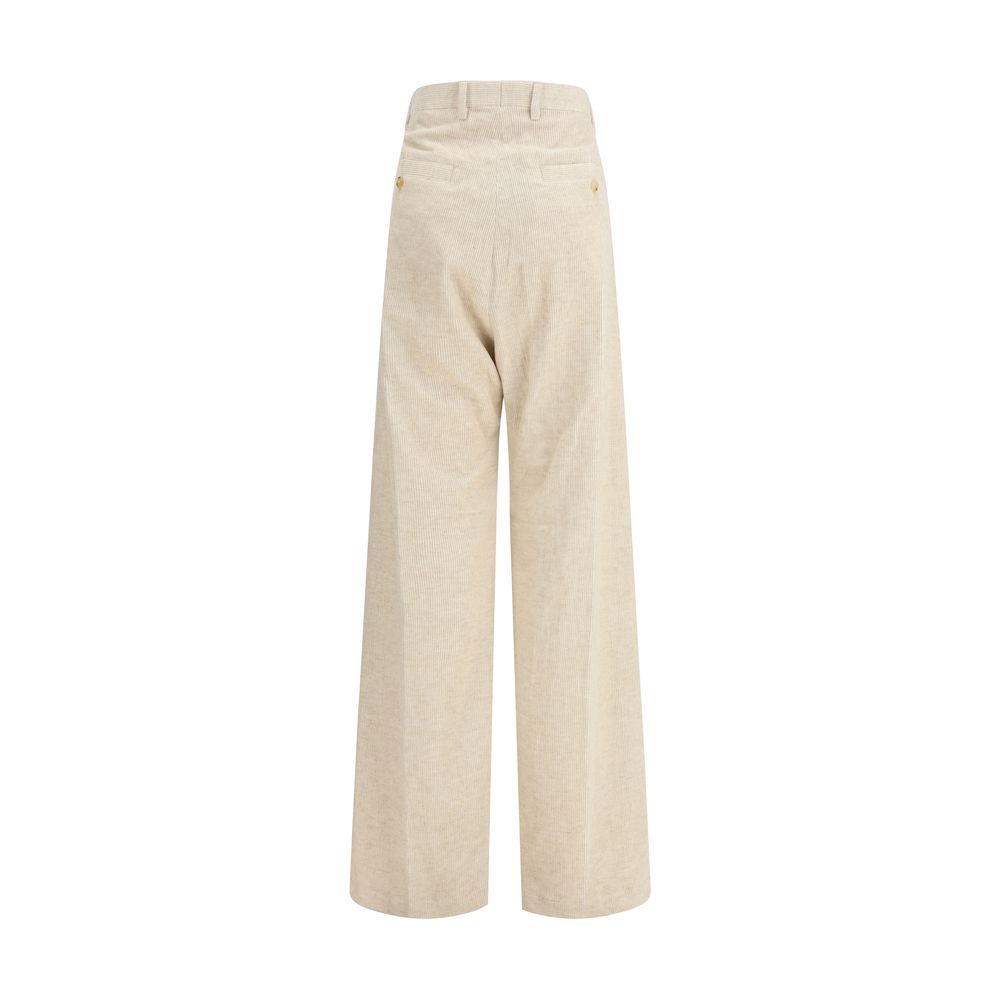 Rick Owens Beige Cotton Casual Pants | Regal Royce