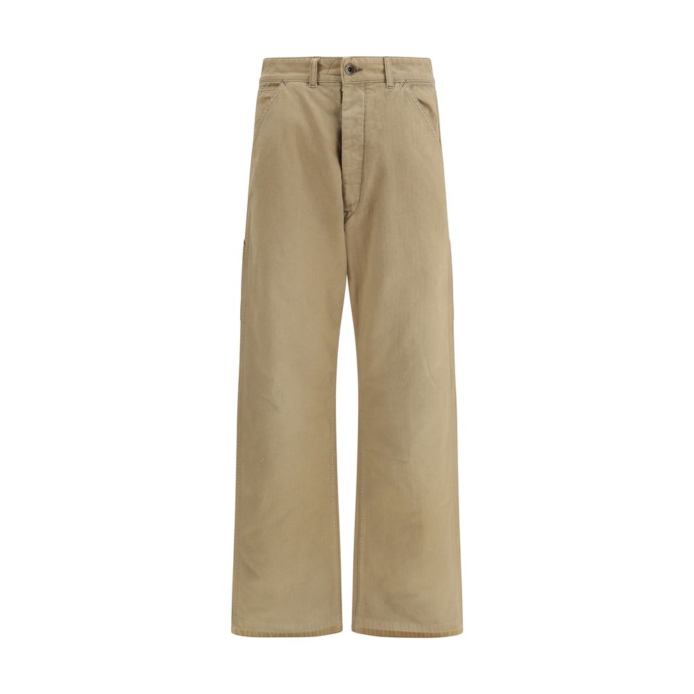 Margiela Beige Cotton Cargo Pants | Regal Royce