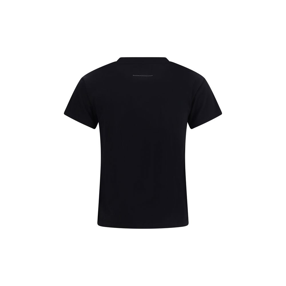MM6 Black Cotton T-Shirt | Regal Royce