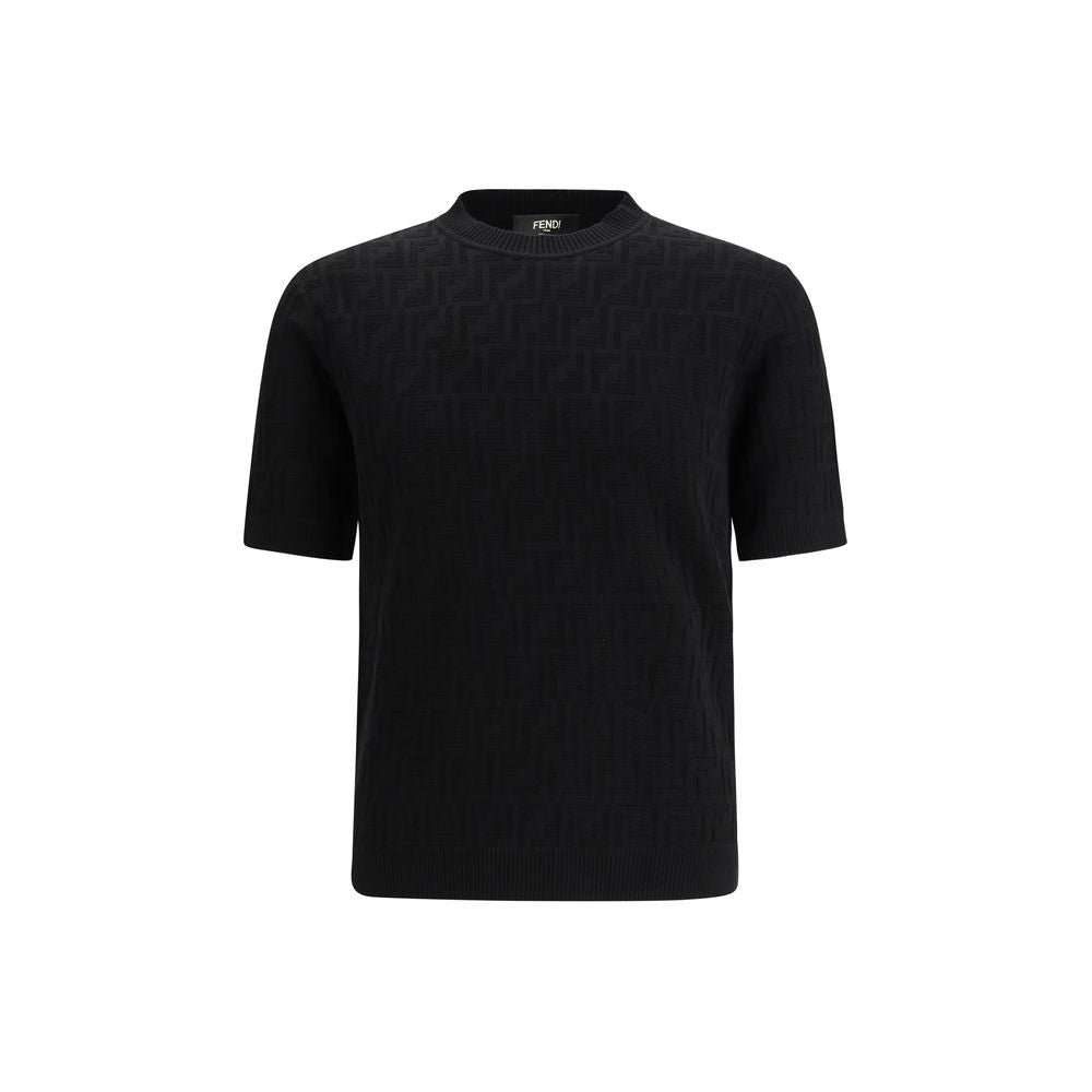 Fendi Black Cotton T-Shirt | Regal Royce