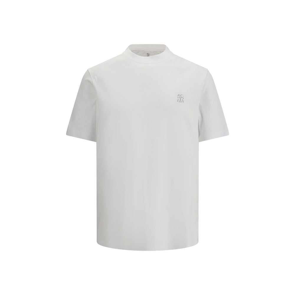 Brunello Cucinelli White Cotton T-Shirt | Regal Royce