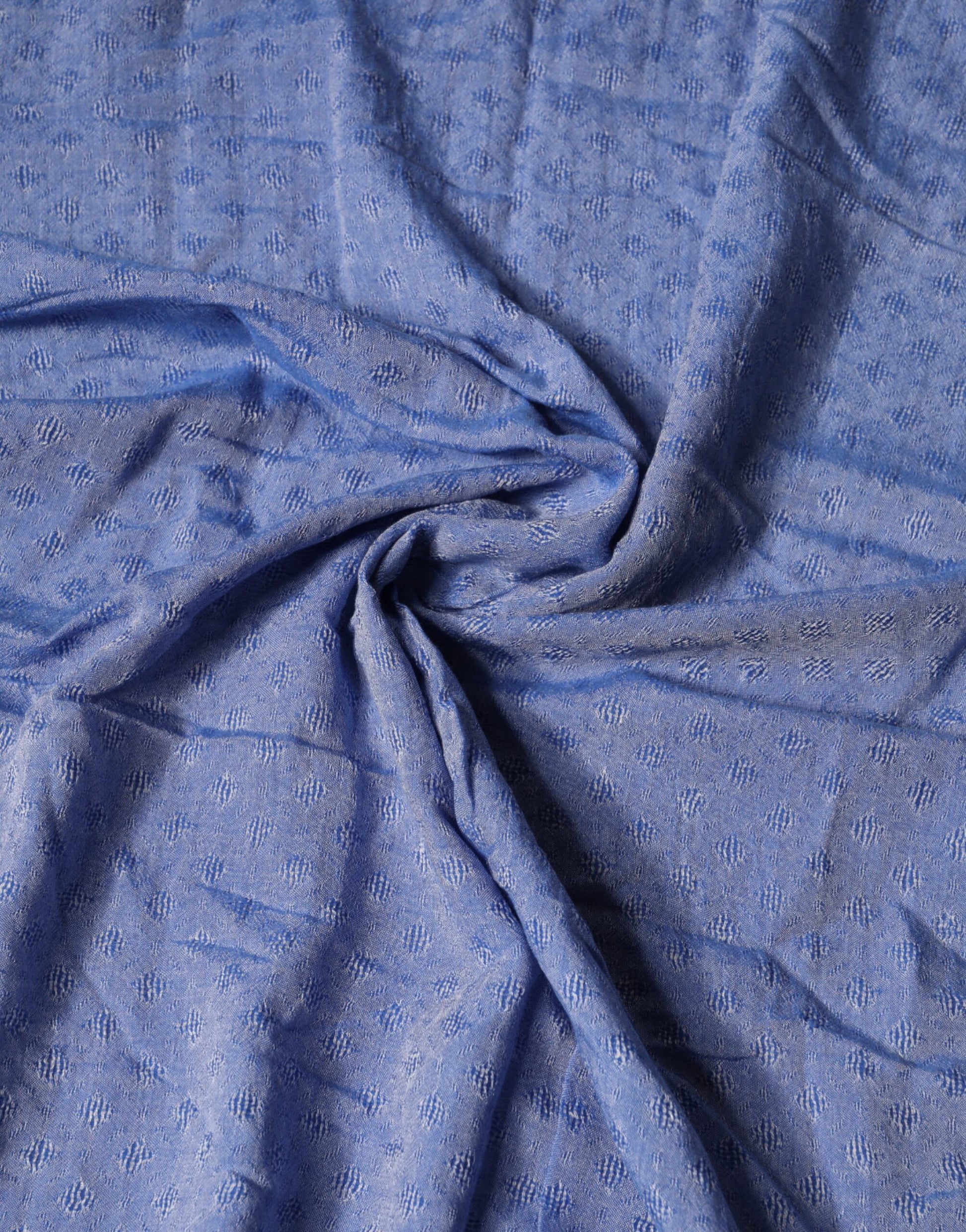 Dolce & Gabbana Blue Lace Stole Cotton Neck Wrap Shawl Scarf | Regal Royce