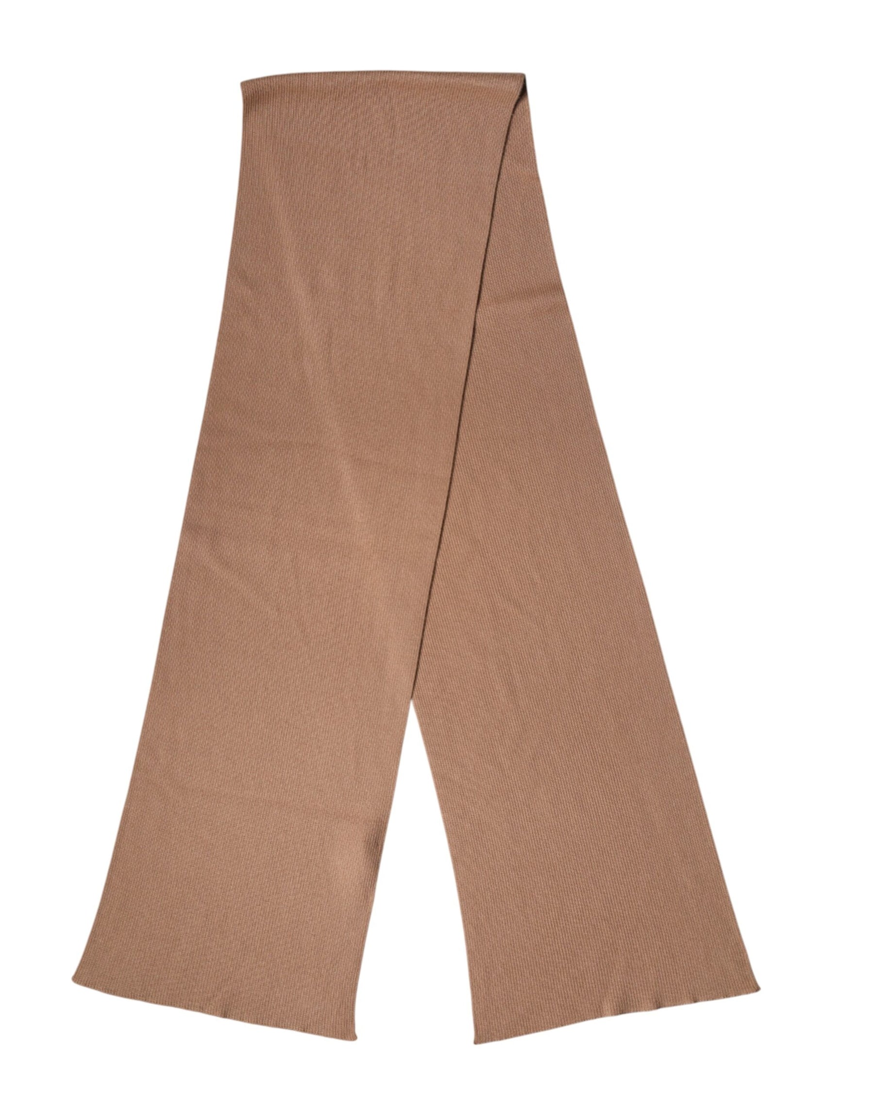 Dolce & Gabbana Brown Cashmere Knitted Neck Wrap Shawl Scarf | Regal Royce