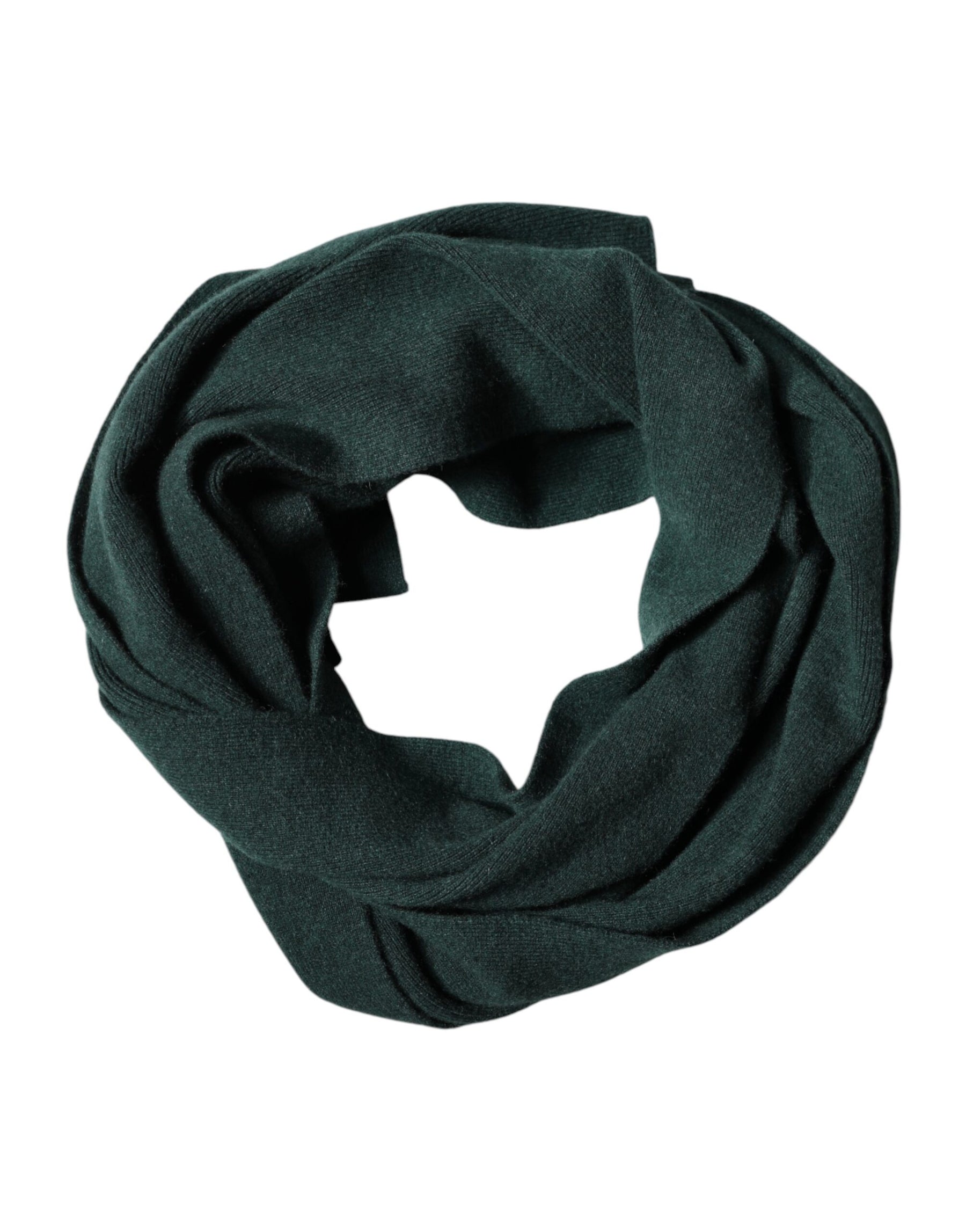 Dolce & Gabbana Green Cashmere Knitted Neck Wrap Shawl Scarf | Regal Royce
