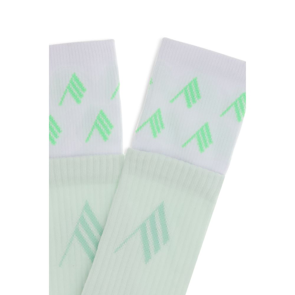 The Attico Green Cotton Socks