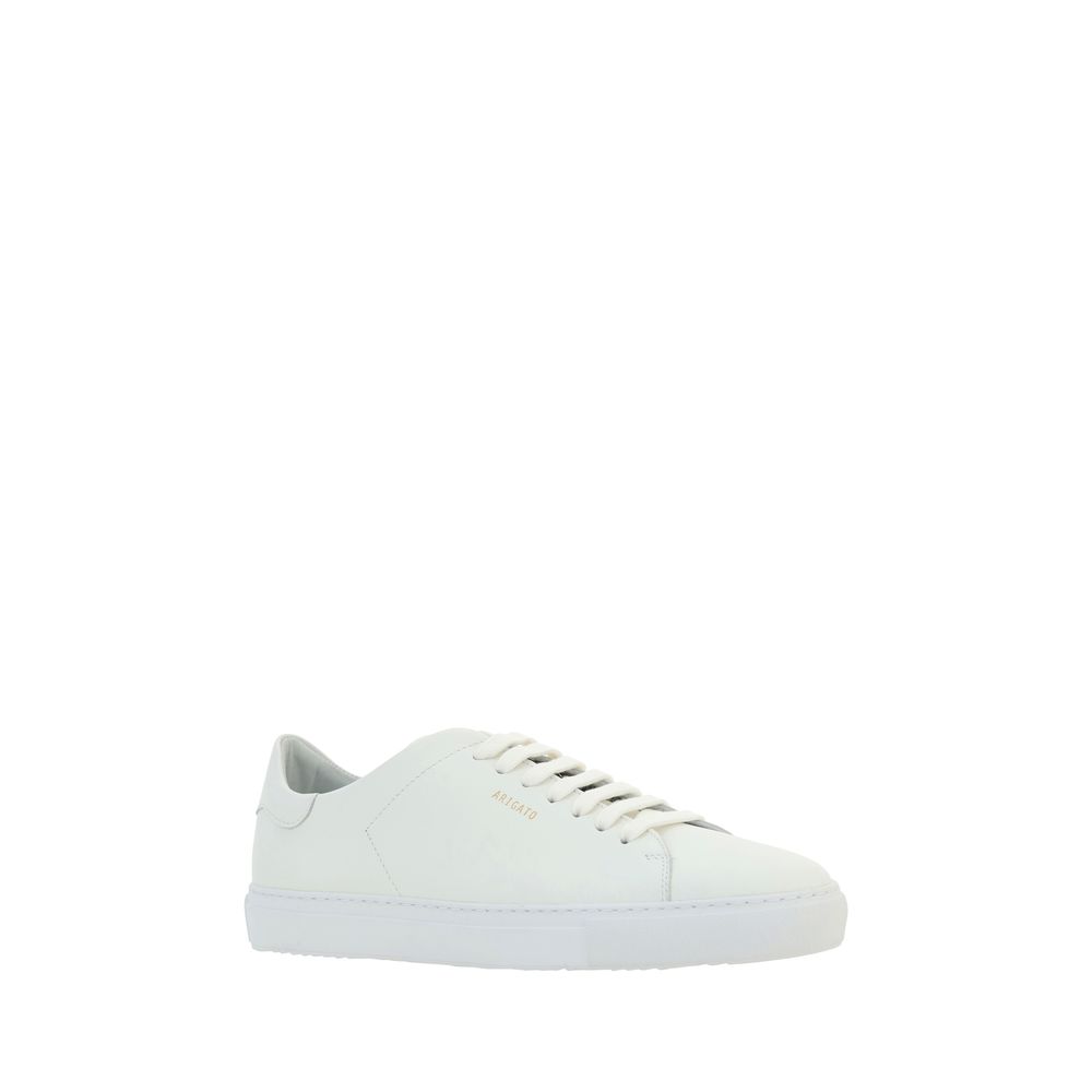 Axel Arigato White Calf Leather Bos Taurus Low Top Sneakers | Regal Royce