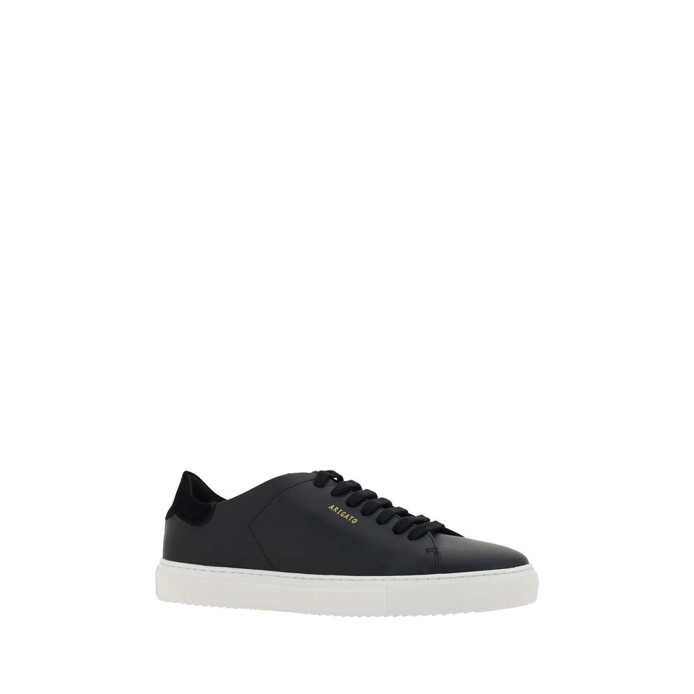 Axel Arigato Black Calf Leather Bos Taurus Low Top Sneakers | Regal Royce