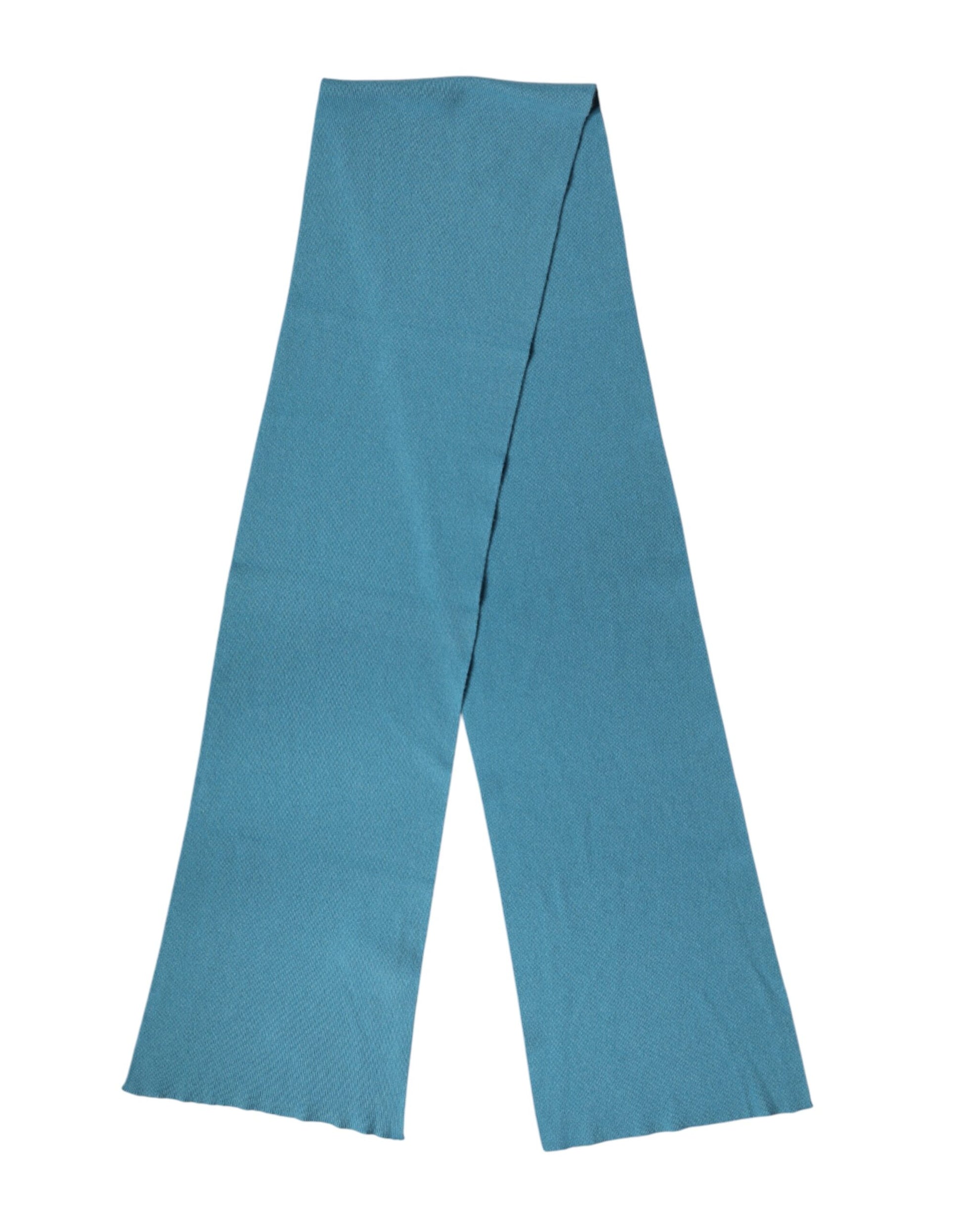 Dolce & Gabbana Blue Cashmere Knit Neck Wrap Shawl Scarf | Regal Royce
