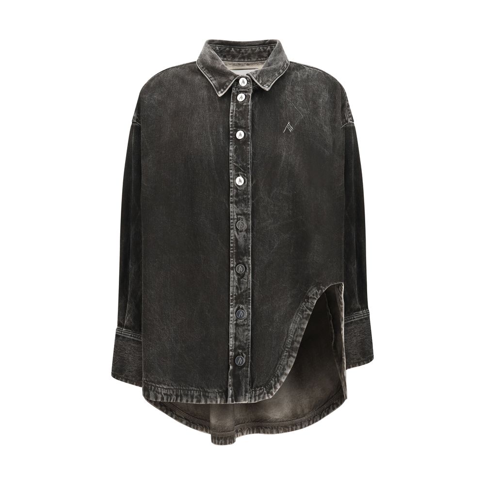 The Attico Black Denim Shirt | Regal Royce
