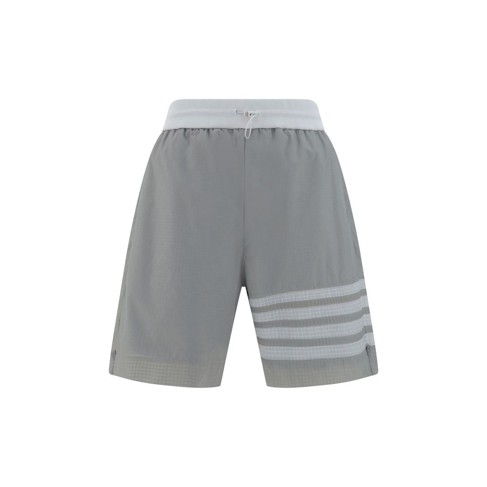 Thom Browne Gray Polyamide Bermuda Shorts | Regal Royce