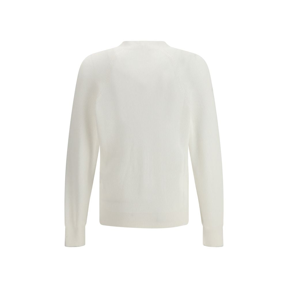 Brunello Cucinelli White Cotton Cardigan | Regal Royce