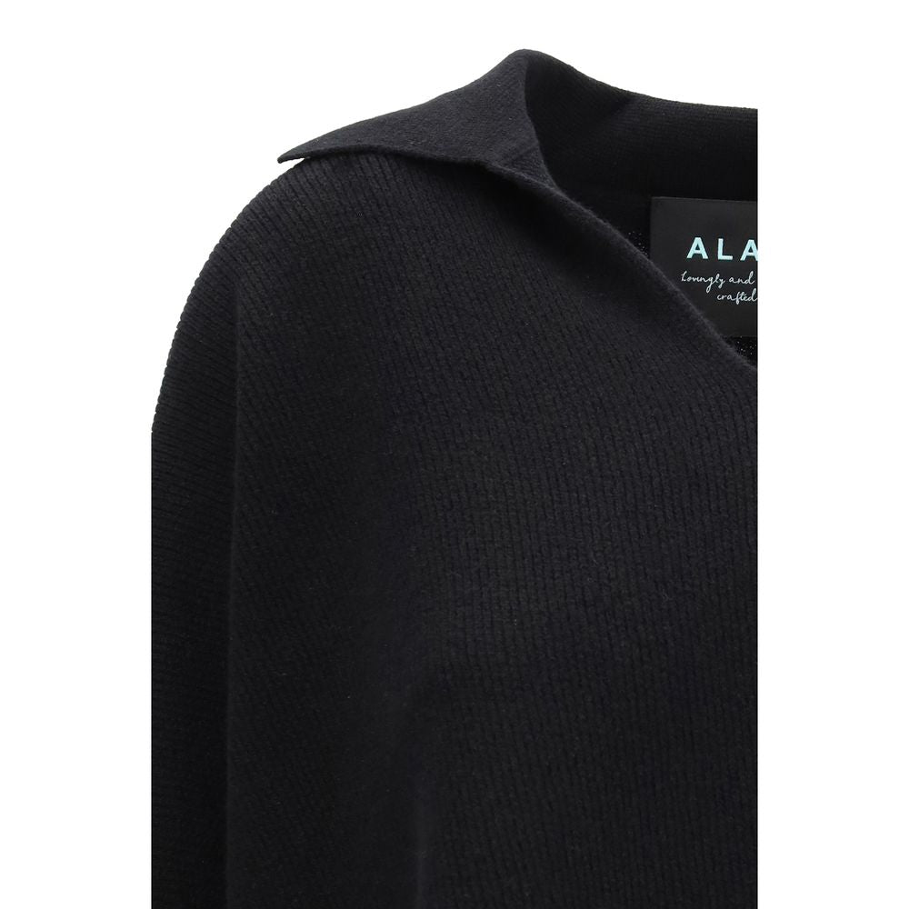 Alanui Black Cashmere Sweatshirt | Regal Royce