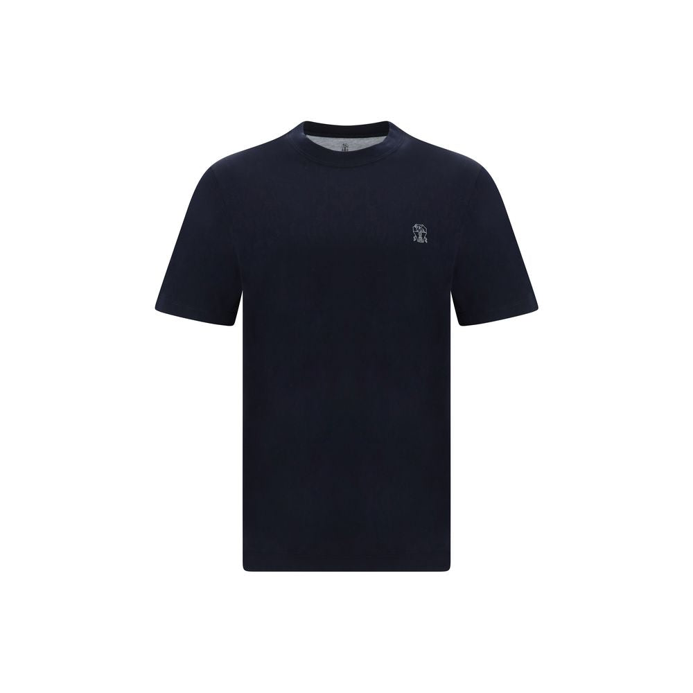 Brunello Cucinelli Blue Cotton T-Shirt | Regal Royce