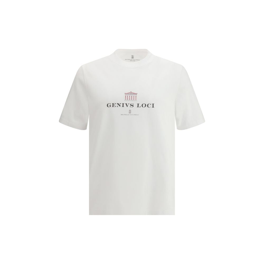Brunello Cucinelli White Cotton T-Shirt | Regal Royce