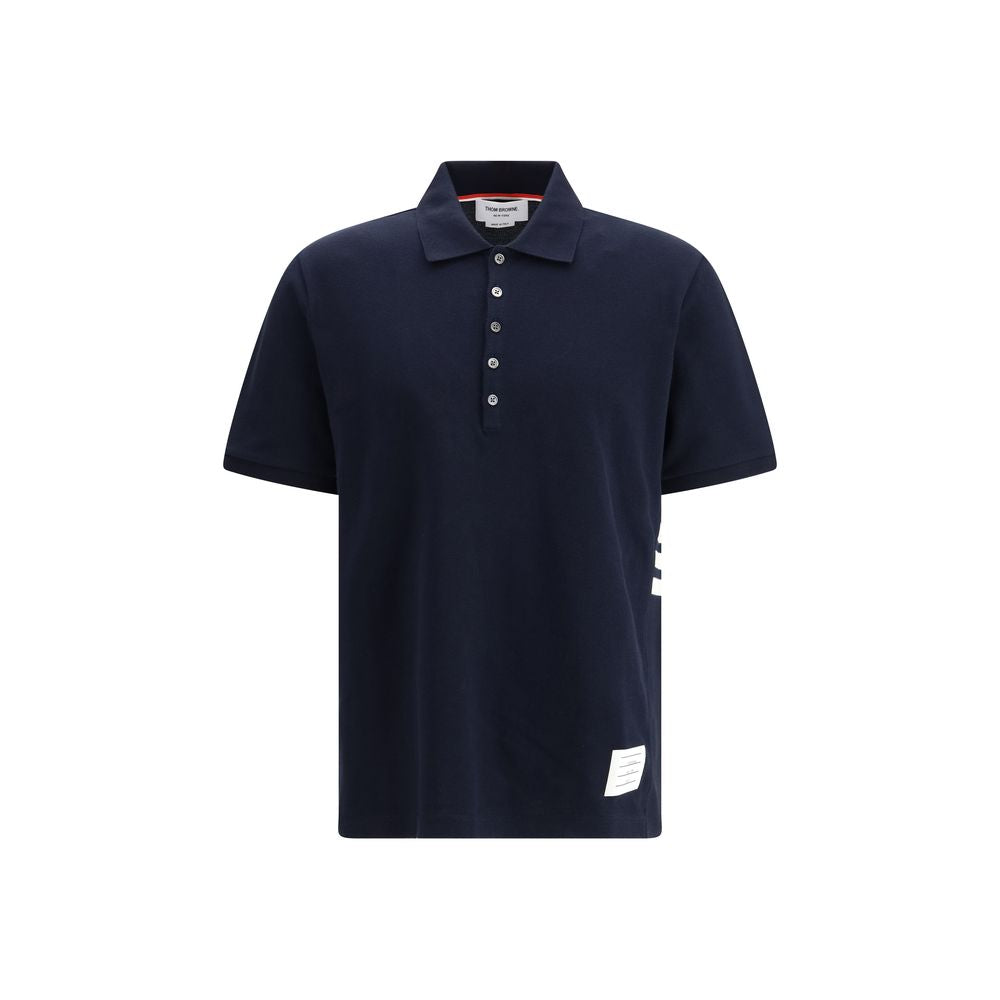 Thom Browne Blue Cotton Polo Shirt | Regal Royce